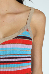 Striped Multicolour Top