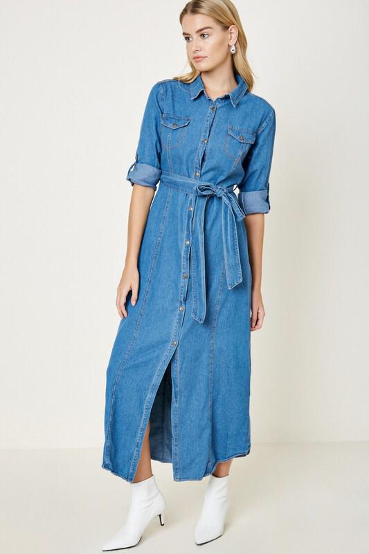 Denim Maxi Dress