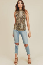 Load image into Gallery viewer, High Neck Python Tee
