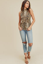 Load image into Gallery viewer, High Neck Python Tee
