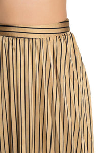 Champagne Pleated Skirt