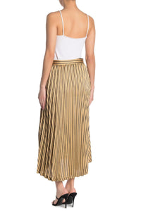 Champagne Pleated Skirt