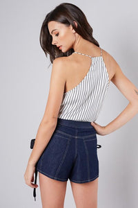 Striped Silk Cami