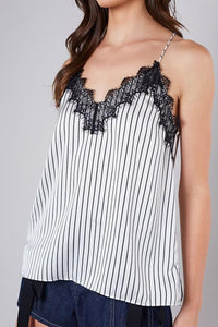 Striped Silk Cami