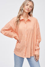 Load image into Gallery viewer, Tangerine Wrinkled Shirt
