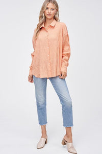 Tangerine Wrinkled Shirt