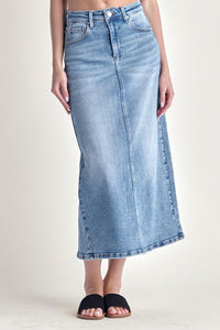 Denim Midi Skirt