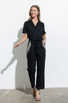 Black Fringe Bling Jumpsuit