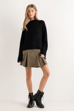 Load image into Gallery viewer, Pleats Cargo Skirt in Olive
