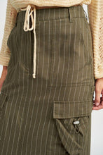 Load image into Gallery viewer, The Cargo Pinstripe Skirt
