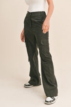 Load image into Gallery viewer, Cool Girl Black Cargo Pants
