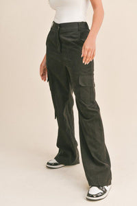 Cool Girl Black Cargo Pants