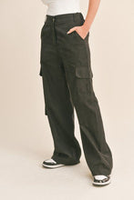 Load image into Gallery viewer, Cool Girl Black Cargo Pants
