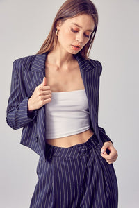 Pinstripe Criss Cross Set