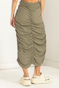 Ruched Parachute Skirt