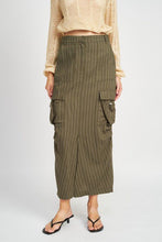 Load image into Gallery viewer, The Cargo Pinstripe Skirt
