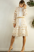 Load image into Gallery viewer, Calais Lace Belted Dress
