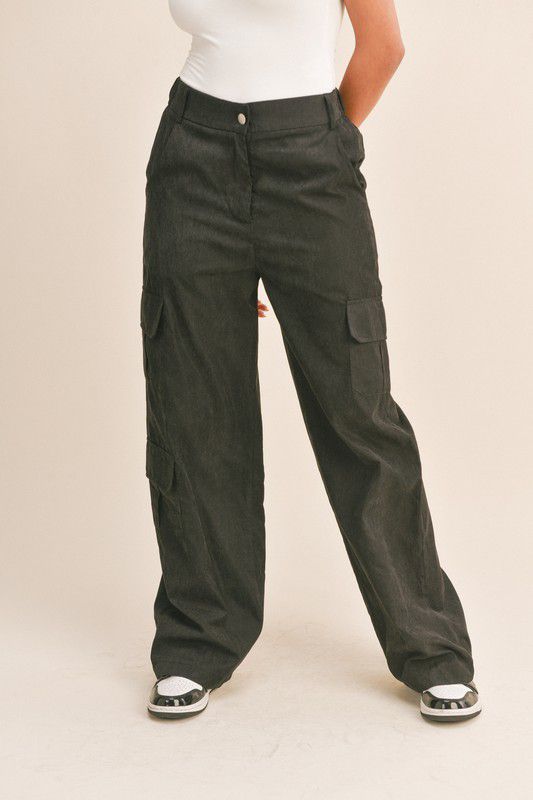 Cool Girl Black Cargo Pants