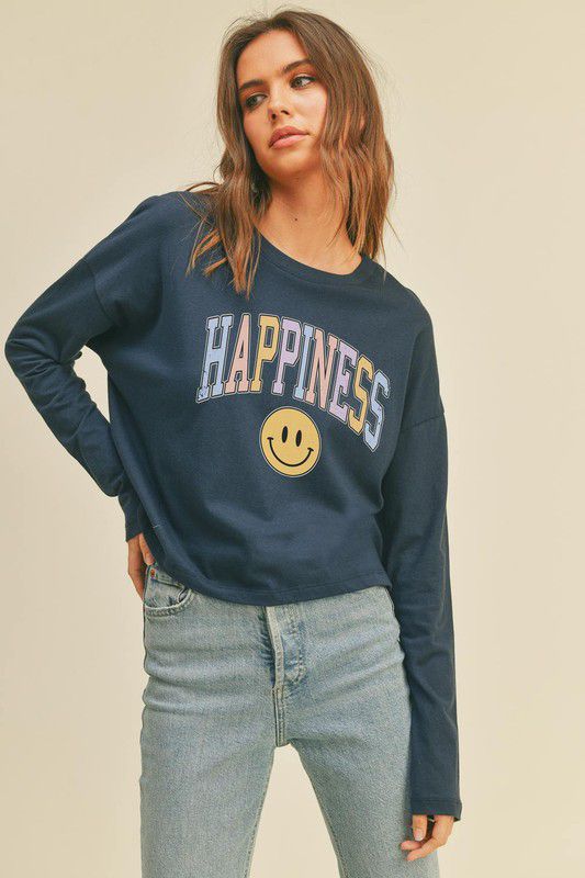 Happiness Varsity Tee