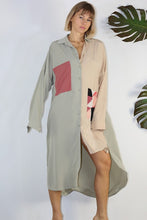 Load image into Gallery viewer, Geo Contrast Shirtdress
