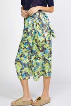 Load image into Gallery viewer, Midnight Floral Wrap Skirt
