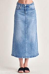 Denim Midi Skirt