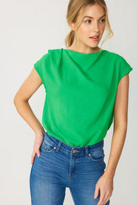 Perfect Drape Top in Kelly Green