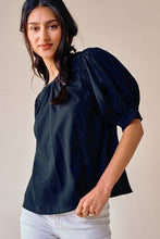 Load image into Gallery viewer, Puff Sleeve Blouse in Black
