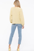 Load image into Gallery viewer, Textured Lemon Sweater
