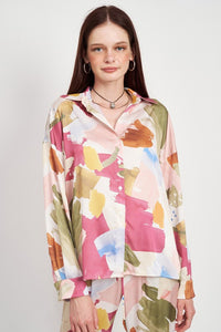 Palette Silk Button Down