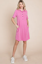 Load image into Gallery viewer, Heather Pink Polo Dress
