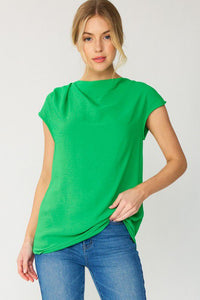 Perfect Drape Top in Kelly Green