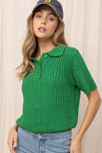 Load image into Gallery viewer, Green with Envy Knit Polo
