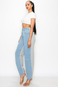 Denim X Sweats Contrast Jeans