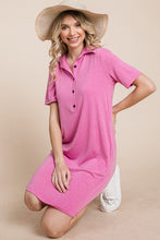 Load image into Gallery viewer, Heather Pink Polo Dress
