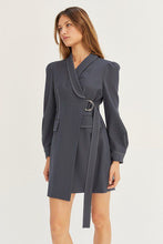 Load image into Gallery viewer, Hailey Blazer Dress in Slate
