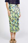 Midnight Floral Wrap Skirt