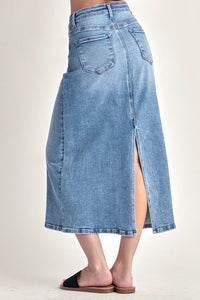 Denim Midi Skirt