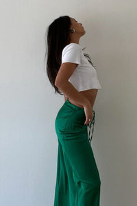 Kelly Green Slip Maxi Skirt