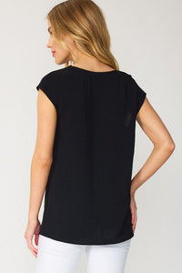 Perfect Drape Top in Black