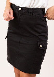 Pocket Cargo Skirt Black