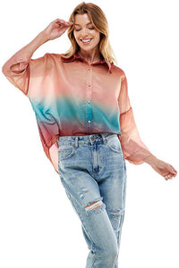 The Ombré Shimmer Button Down