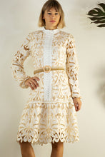 Load image into Gallery viewer, Calais Lace Belted Dress
