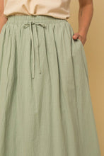 Load image into Gallery viewer, Flowing Midi Skirt in Sage
