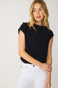 Perfect Drape Top in Black