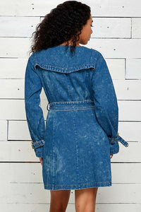 The Knit X Denim Dress