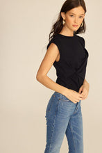 Load image into Gallery viewer, The Twist Tee in Black
