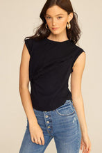 Load image into Gallery viewer, The Twist Tee in Black
