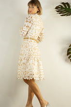 Load image into Gallery viewer, Calais Lace Belted Dress
