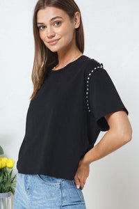 Hot Stud Black Tee